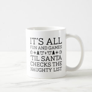 Fun And Games Santa Coffee Mug
