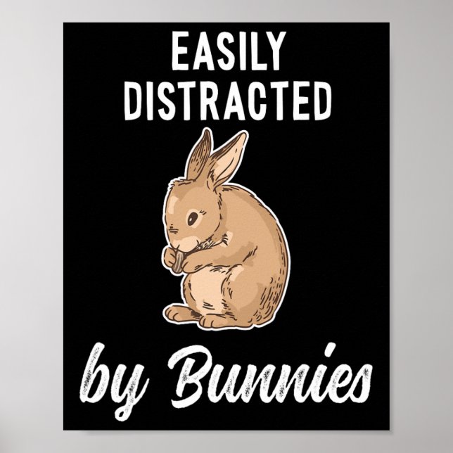 Fun And Happy Easter Bunny And Rabbit  Poster (Front)