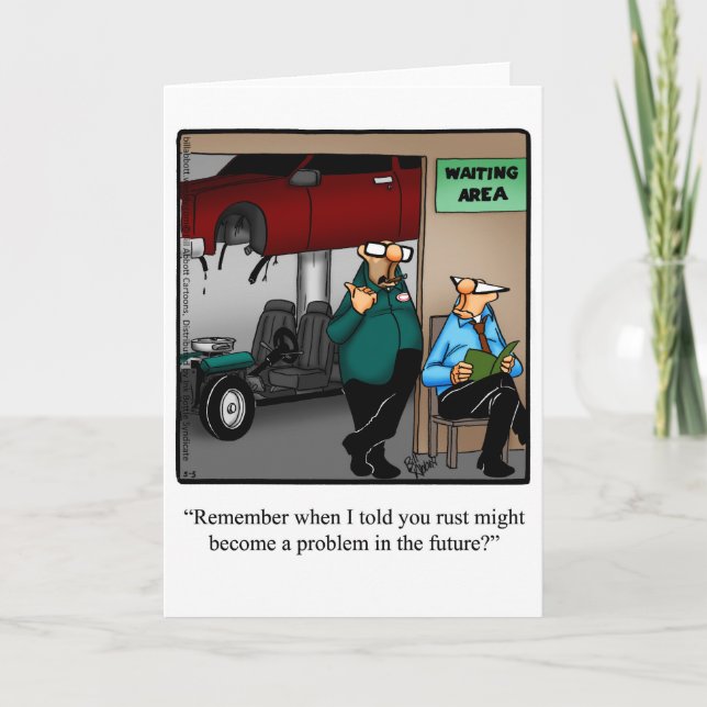 Fun And Laughs Humour Greeting Card (Front)