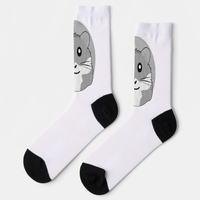Fun and lighthearted hamster socks (Left)