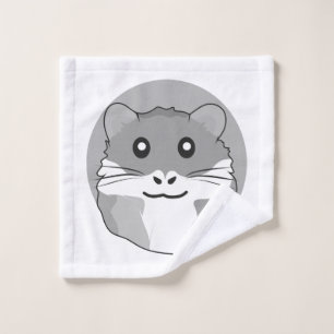 Fun and lighthearted hamster wash cloth