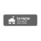 Fun and Modern Charcoal Grey Address Label