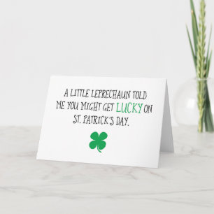 Fun and Naughty St. Patrick's Day Card