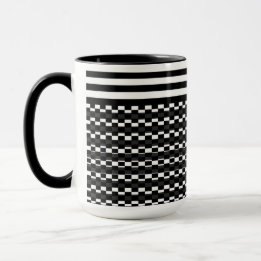 Fun and Pretty Black and White  Mug