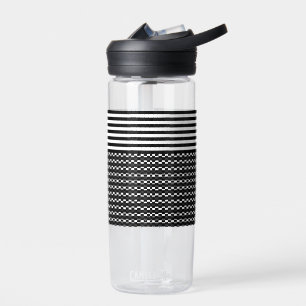 Fun and Pretty Black and White Water Bottle