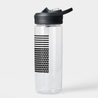 Fun and Pretty Black and White Water Bottle