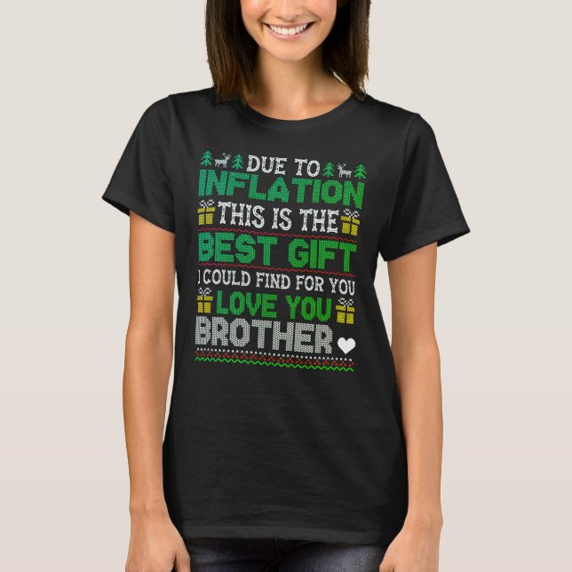Fun and quirky Christmas t-shirt for siblings (Front)