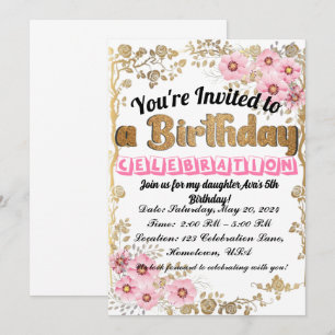 Fun and Whimsical Birthday Invitation for Kids