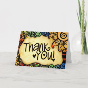 Fun and Whimsical Thank You Card