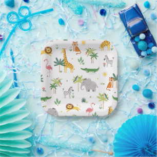 Fun Animal Party Plates