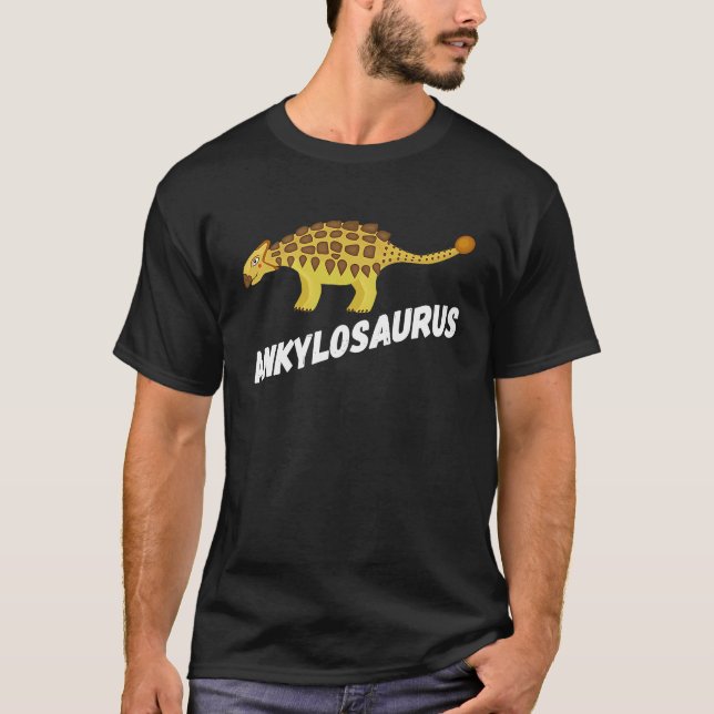 Fun Ankylosaurus Dinosaur T-Shirt (Front)