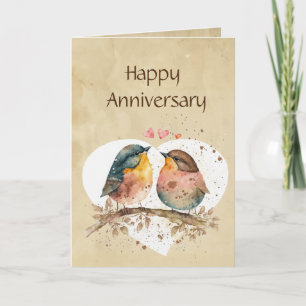 Fun Anniversary Love bird Humour Card