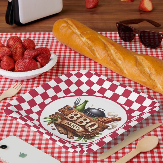 Fun any purpose BBQ party  Paper Plate (Picnic)