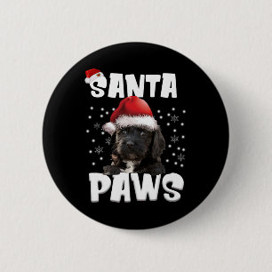 Fun Apoo Christmas Lights Tree Dog Lover Xmas  2 Inch Round Button