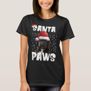 Fun Apoo Christmas Lights Tree Dog Lover Xmas  T-Shirt