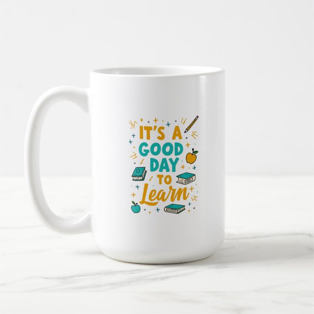 Fun & Artistic Teacher Design Coffee Mug (Left)