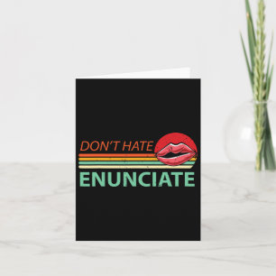 Fun Asl Sign Language Lip Reading Deaf Awareness 2 Card