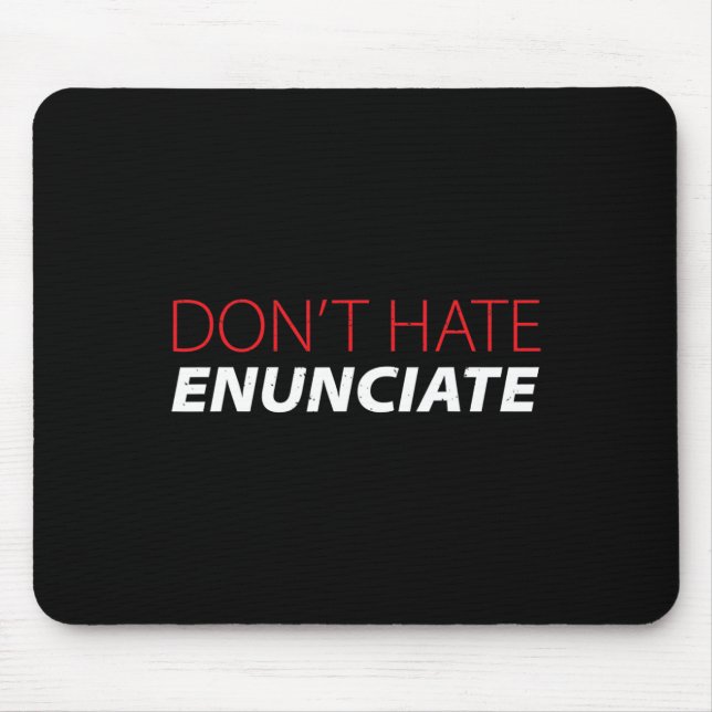 Fun Asl Sign Language Lip Reading Deaf Awareness  Mouse Pad (Front)