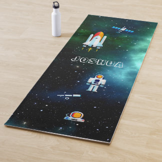 Fun Astronaut Collage   Yoga Mat