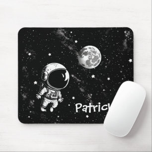 Fun Astronaut In Space Mouse Pad