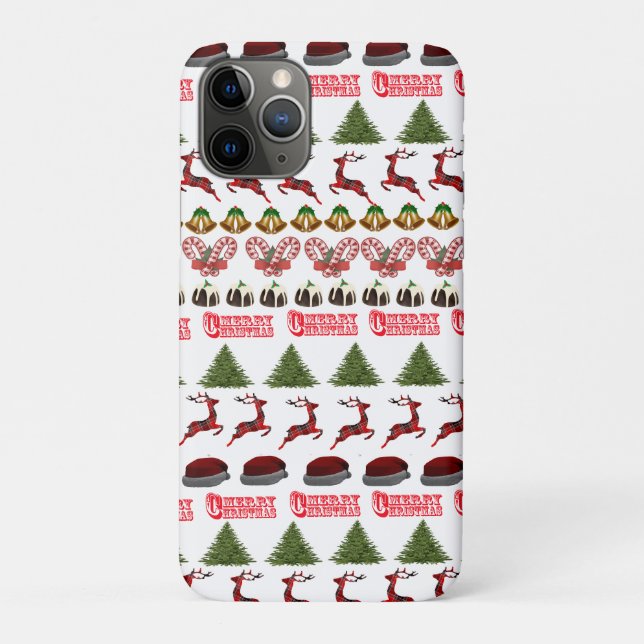 Fun At Christmas Time Pattern, Case-Mate iPhone Case (Back)