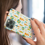 Fun Atomic Age Retro Shapes Starburst Mid-century iPhone 16 Case<br><div class="desc">Put some zing on your phone with this funky atomic age mid century phone case! This design features retro mcm shapes in orange,  turquoise,  avocado green,  blue,  and tan,  on a light cream background.</div>