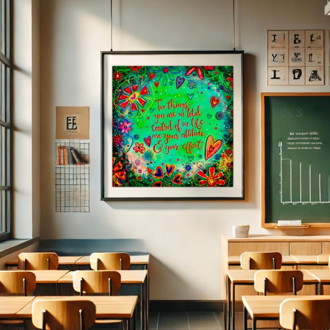 Fun Attitude and Effort Quote Inspirivity Poster (Creator Uploaded)