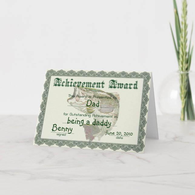 Fun Award de la carte father (Devant)