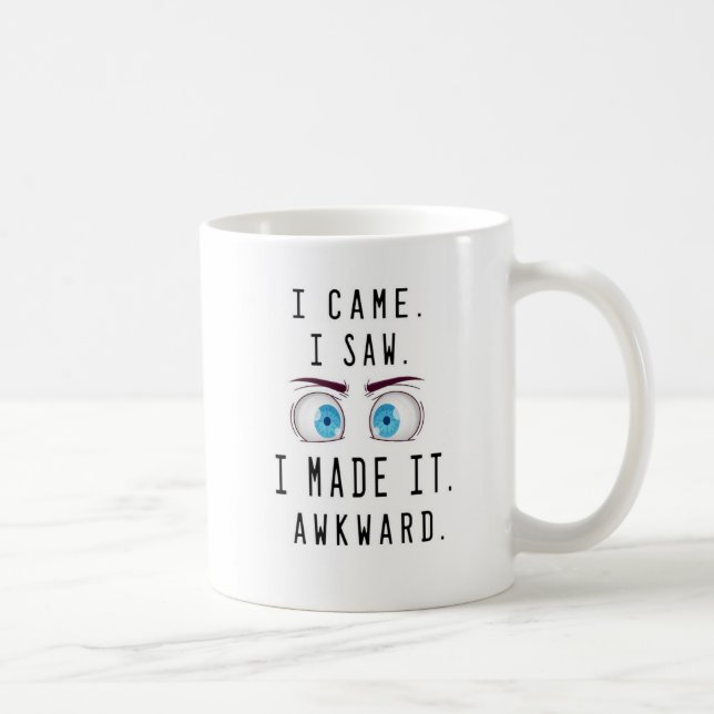 Fun Awesome Trendy Typography Awkward Coworker Coffee Mug (Right)