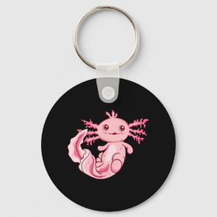 Fun Axolotl Lover Cute Axolotl Cute Kawaii Kitten  Keychain