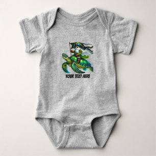 Fun baby boy pirate customizable bodysuit