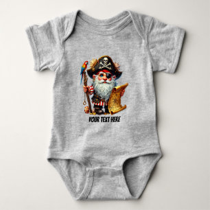 Fun baby boy pirate customizable bodysuit