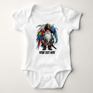 Fun baby boy pirate customizable bodysuit