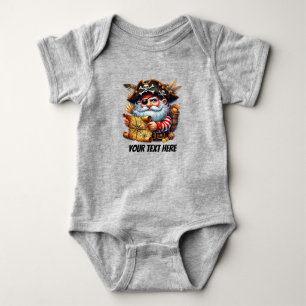 Fun baby boy pirate customizable bodysuit