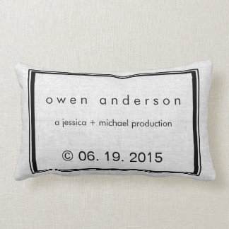 Fun Baby's Birth Stats Birth Record Personalized Lumbar Pillow