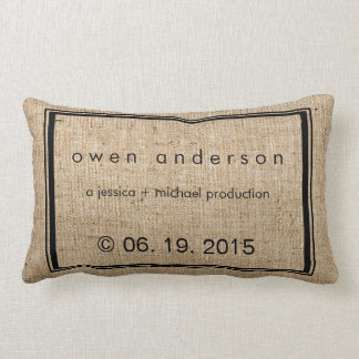 Fun Baby's Birth Stats Birth Record Personalized Lumbar Pillow