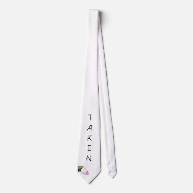 Fun Bachelor Tie Gift for Groom  "i'm Taken" (Front)