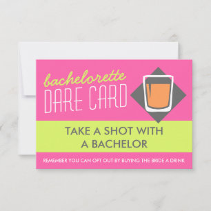 Fun Bachelorette DARE carte de jeu - prendre un co
