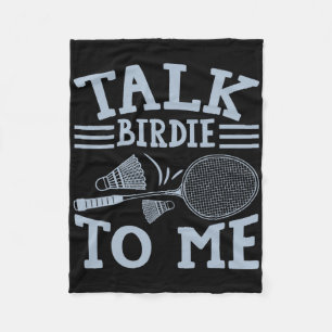 Fun Badminton Player Match Game Joke 2 Fleece Blanket