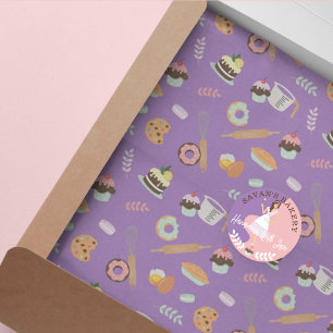 Fun Baking Utensils & Sweets Bakery Pattern Tissue Paper