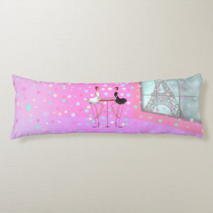 FUN BALLERINA AT CAFE PARIS BALLET MONOGRAM PILLOW