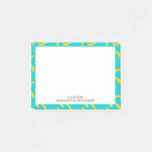 Fun Bananas Pattern Personalized Post-it Notes
