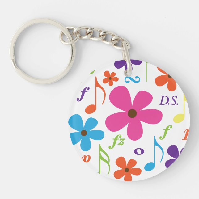 Fun Band or Choir Music Keychain Gift (Front)