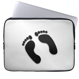 Fun Bare Feet / Footprint Laptop Sleeve