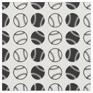 Fun Baseballs Sports Pattern Baseball Themed Fabric