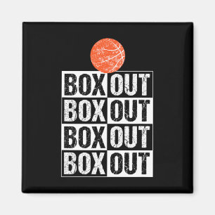 Fun Basketball Coach  Gift Box Out Saying Magnet