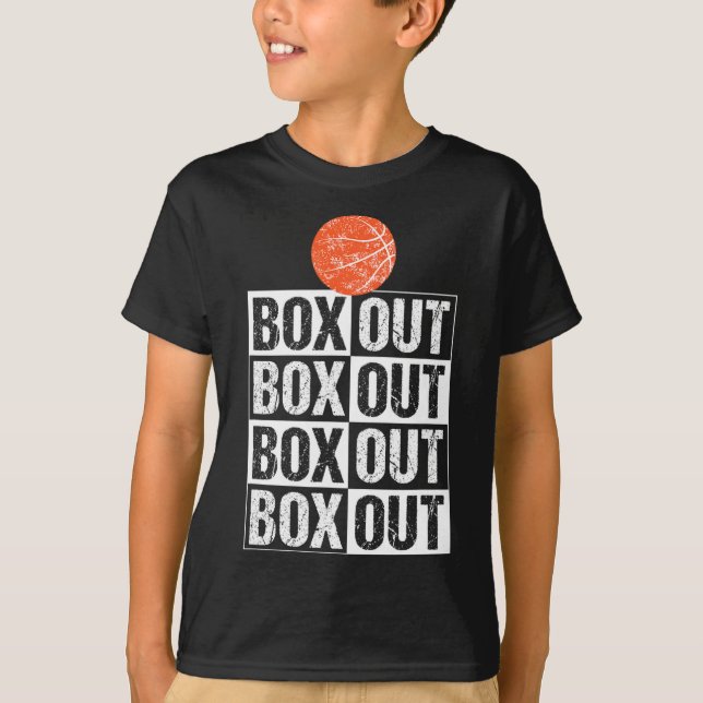 Fun Basketball Coach  Gift Box Out Saying T-Shirt (Front)