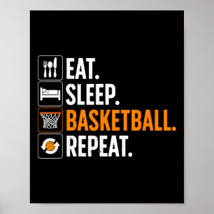Fun Basketball For Men Women Team Sport Basketball Poster