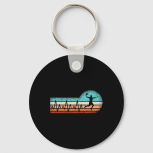 Fun Basketball Heartbeat Basket Ball Player Keychain