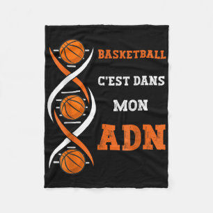 Fun Basketball Its In My Dna Basketball Fleece Blanket